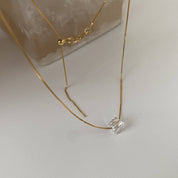 Swarovski Cube Crystal Necklace