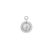 Circle Earring Charm (Silver)