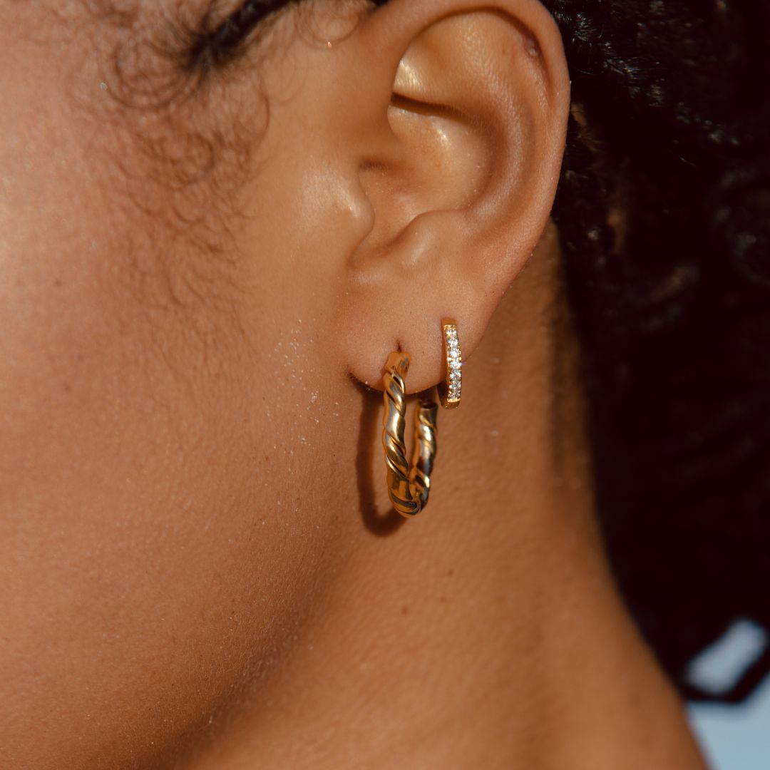 Tiny Gold Hoop Earrings