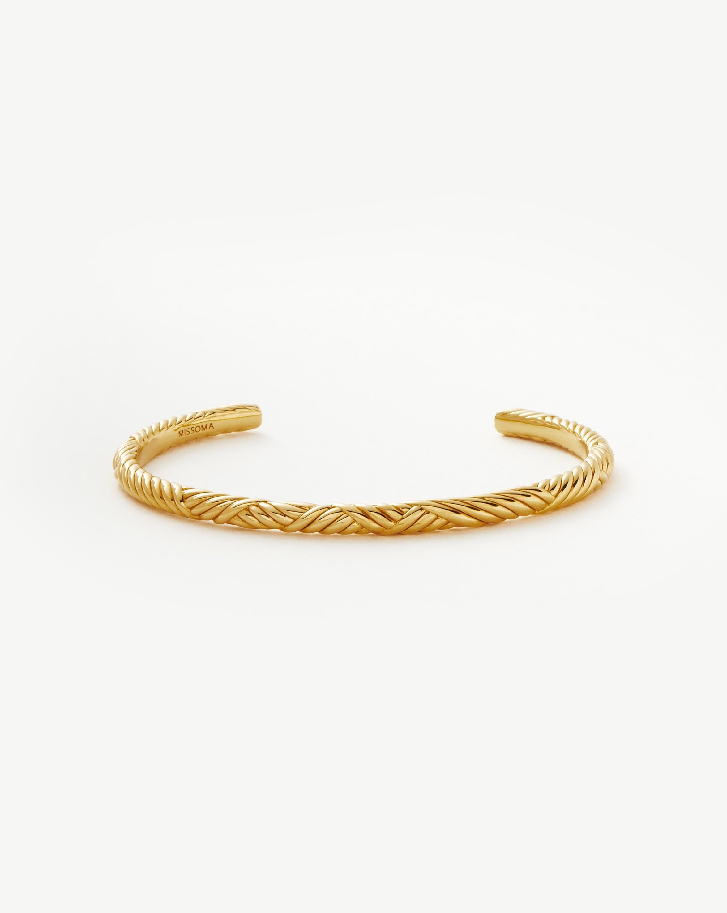 Wavy Ridge Gemelli Cuff Bracelet