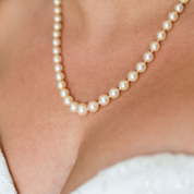 6-8mm White Freshwater Pearl Strand Necklace