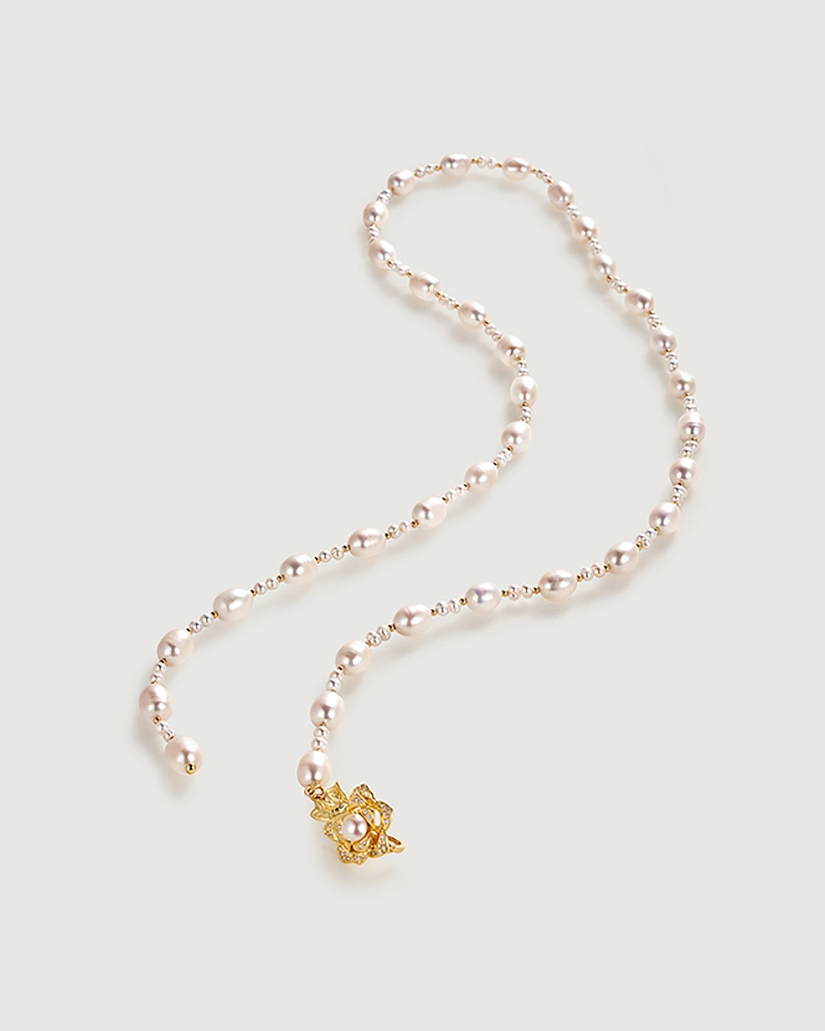 Winter Afternoon Baroque Pearl Necklace