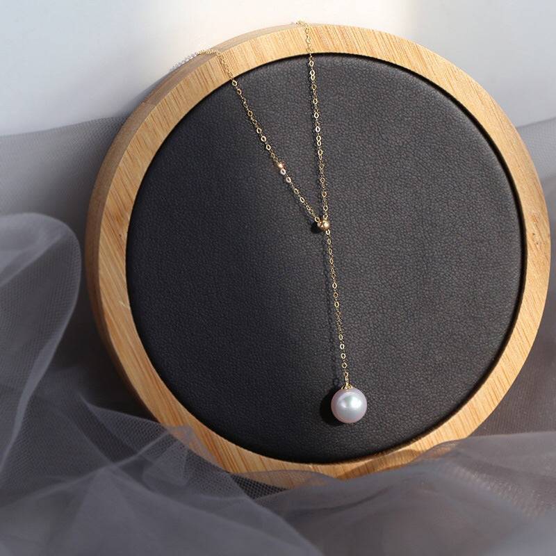 Single Drop Pearl Necklace