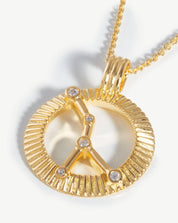 Zodiac Constellation Pendant Necklace - Cancer | 18k Gold Vermeil/Cancer